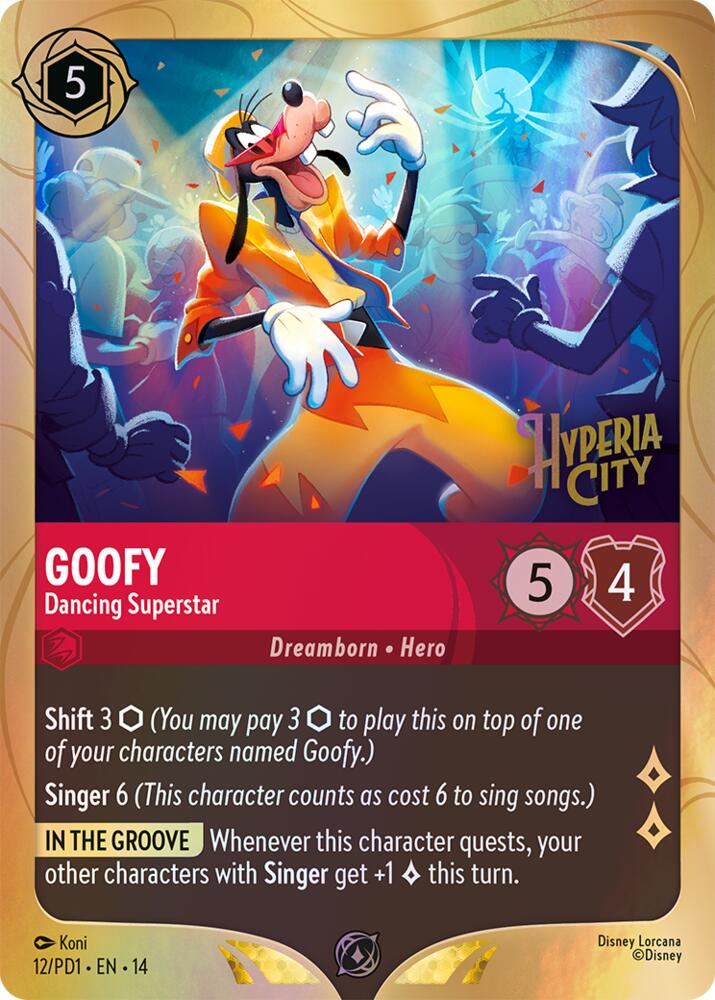 Goofy - Dancing Superstar (12) [Disney Lorcana Promo Cards]