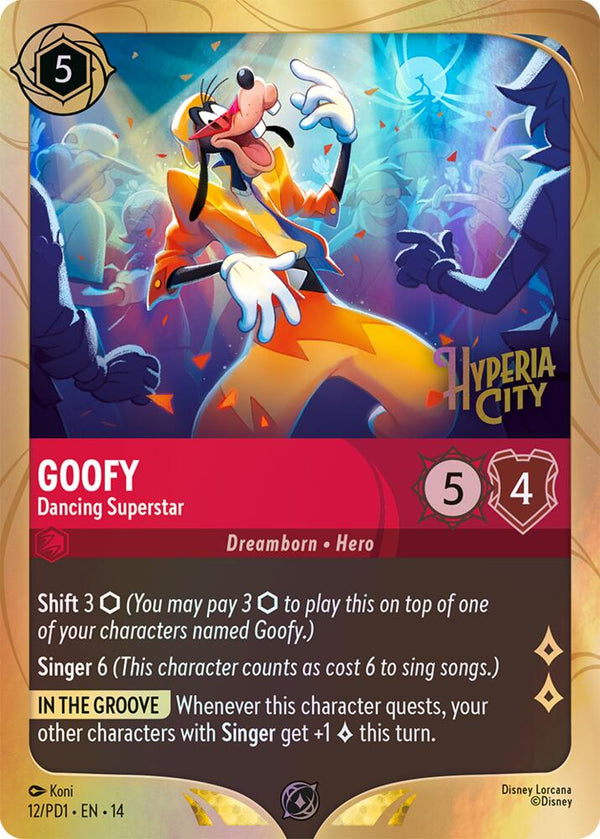 Goofy - Dancing Superstar (12) [Disney Lorcana Promo Cards]