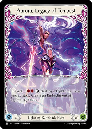 Aurora, Legacy of Tempest // Aurora, Emissary of Lightning (OMN047 // OMN048) [Omens of the Third Age]