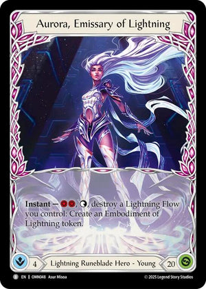 Aurora, Emissary of Lightning // Aphrodias (OMN048 // OMN003) [Omens of the Third Age]