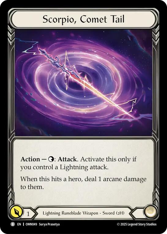 Scorpio, Comet Tail // Oscilio, Scion Of The Third Age (OMN049 // OMN095) [Omens of the Third Age]