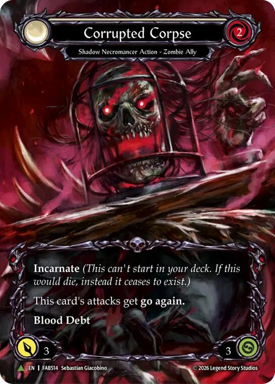 Corrupted Corpse (Marvel) (FAB514) (E) [Flesh and Blood Promo Cards]