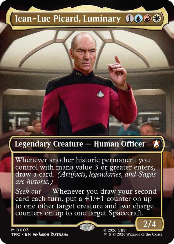 Jean-Luc Picard, Luminary (Borderless) (3) [Star Trek Commander]