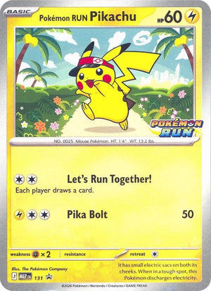 Pokemon Run Pikachu - 131 [Southeast Asia Exclusives]