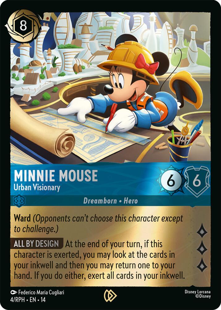 Minnie Mouse - Urban Visionary (4) [Disney Lorcana Promo Cards]