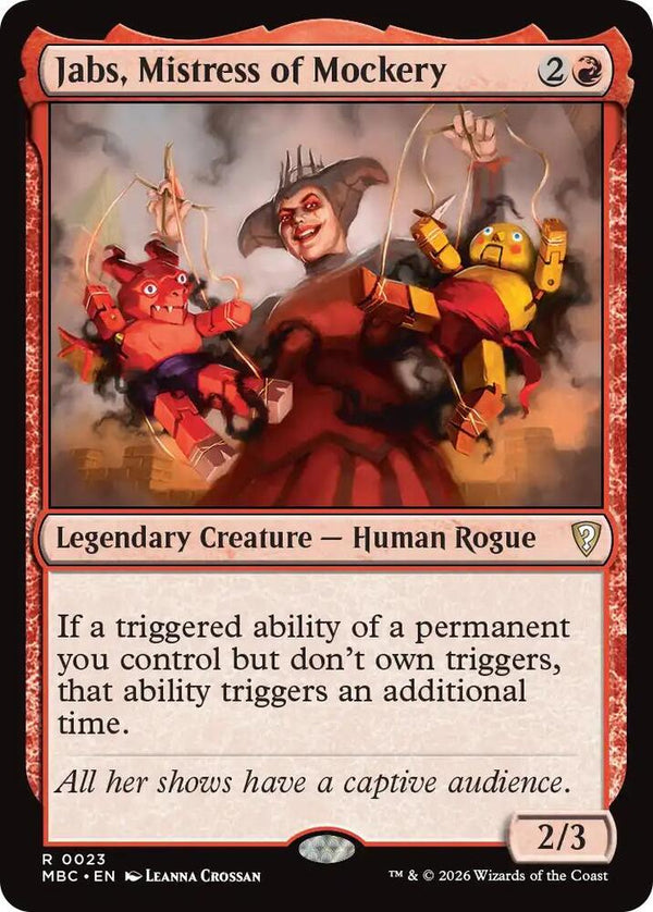 Jabs, Mistress of Mockery (23) [Mystery Booster Commander Edition]