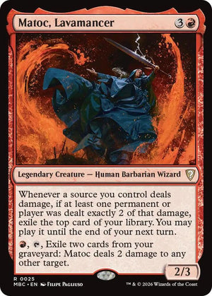 Matoc, Lavamancer (25) [Mystery Booster Commander Edition]