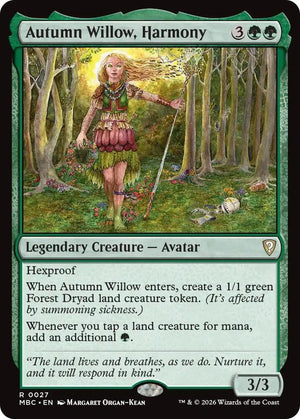 Autumn Willow, Harmony (27) [Mystery Booster Commander Edition]