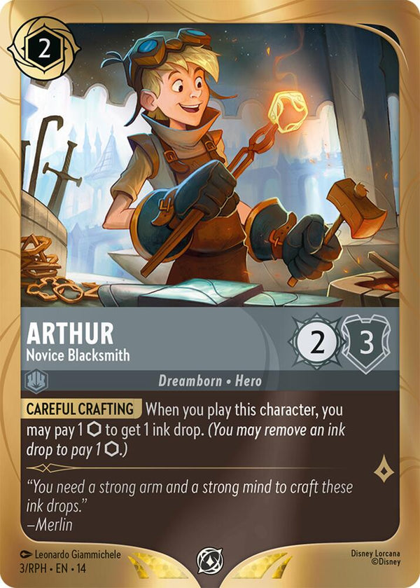 Arthur - Novice Blacksmith (3) [Disney Lorcana Promo Cards]