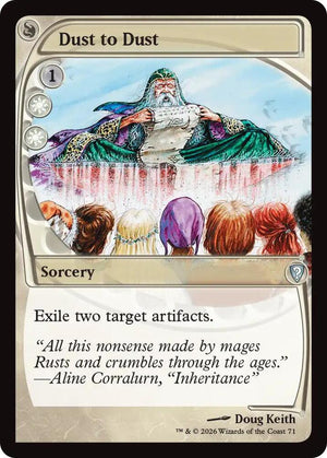 Dust to Dust (Future Sight) (71) [Mystery Booster Commander Edition]