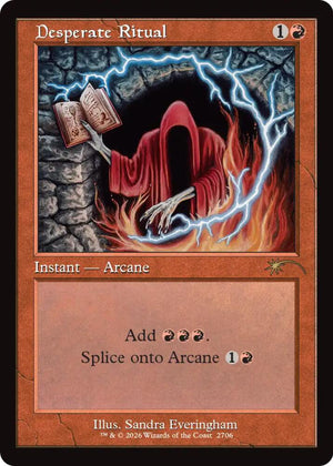 Desperate Ritual (2706) (Retro Frame) [Secret Lair Drop]