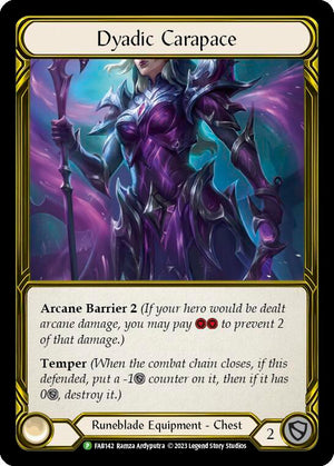 Dyadic Carapace (Golden) - FAB142 [Flesh and Blood Promo Cards]