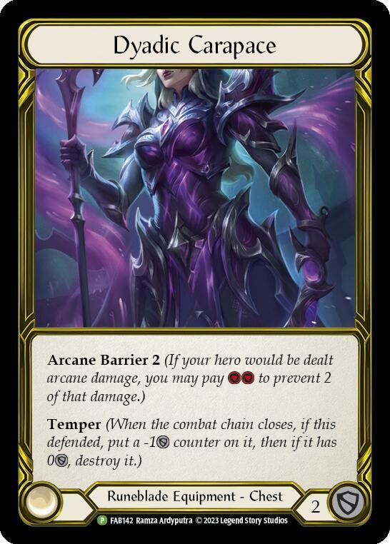 Dyadic Carapace (Golden) - FAB142 [Flesh and Blood Promo Cards]