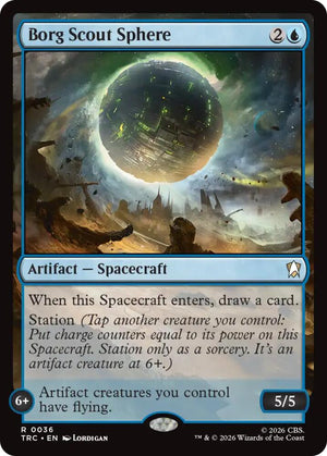 Borg Scout Sphere (Surge Foil) (36) [Star Trek Commander]