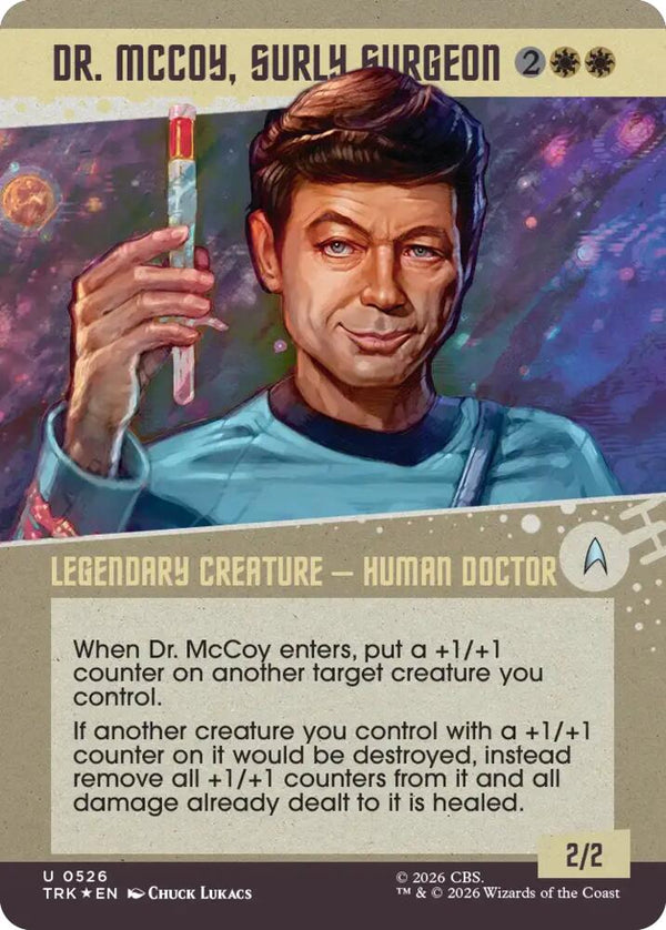Dr. McCoy, Surly Surgeon (Showcase) (Surge Foil) (526) [Star Trek]
