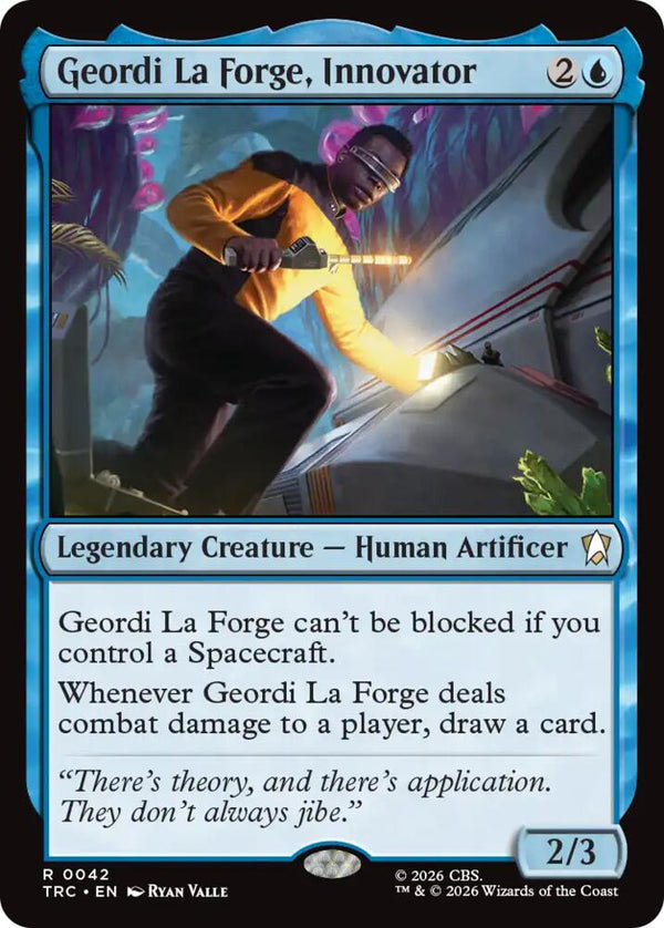 Geordi La Forge, Innovator (Surge Foil) (42) [Star Trek Commander]
