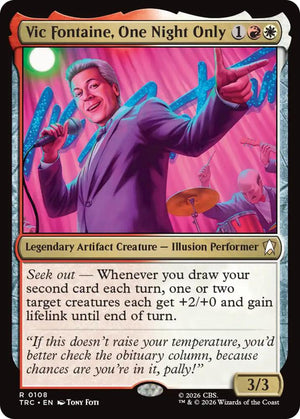 Vic Fontaine, One Night Only (Surge Foil) (108) [Star Trek Commander]