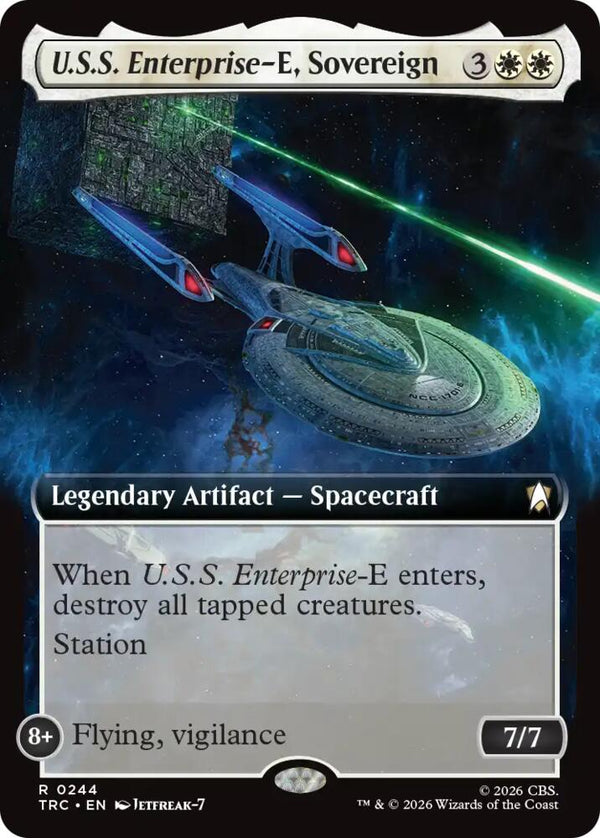 U.S.S. Enterprise-E, Sovereign (Extended Art) (244) [Star Trek Commander]