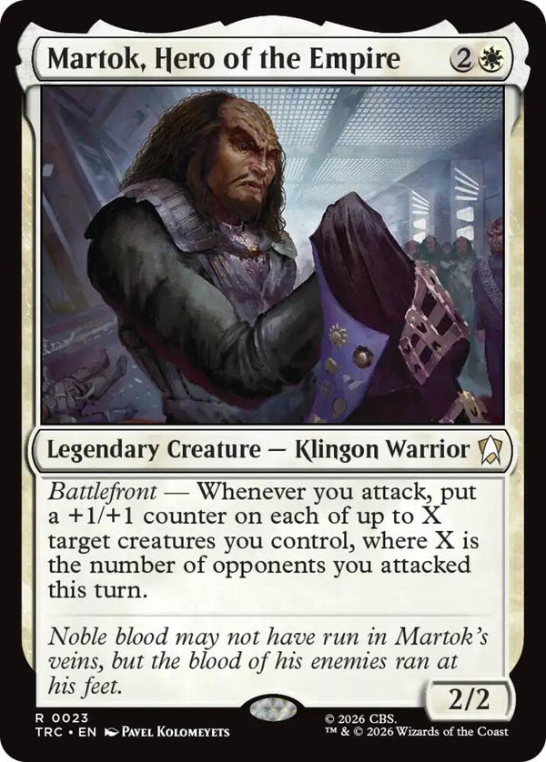 Martok, Hero of the Empire (Surge Foil) (23) [Star Trek Commander]
