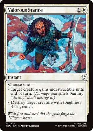 Valorous Stance (Surge Foil) (431) [Star Trek Commander]
