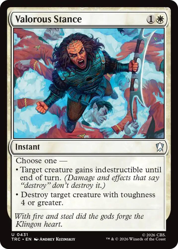 Valorous Stance (Surge Foil) (431) [Star Trek Commander]