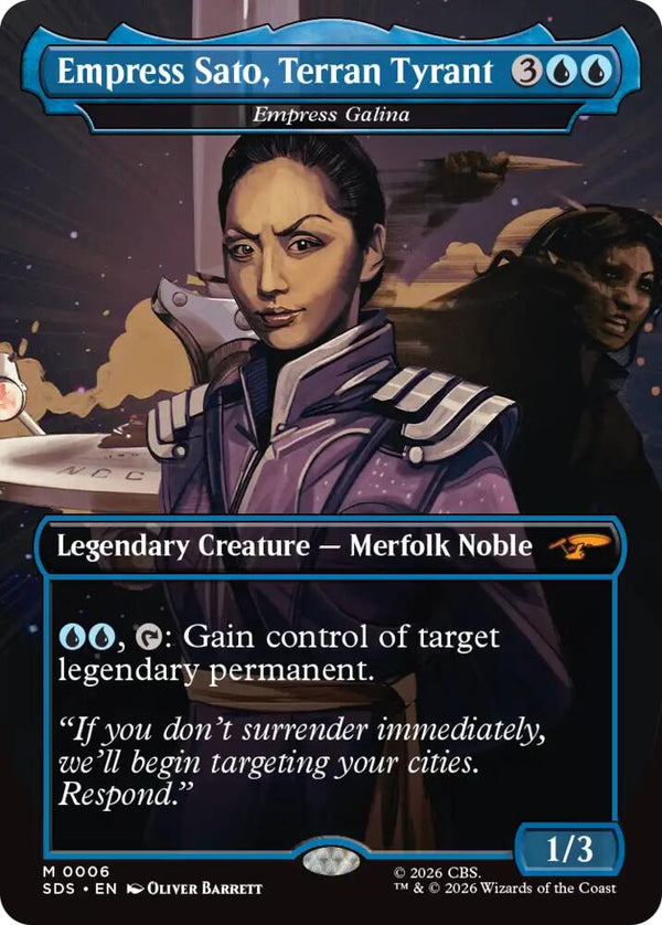 Empress Sato, Terran Tyrant - Empress Galina (Borderless) (6) [Star Trek: Stardates]