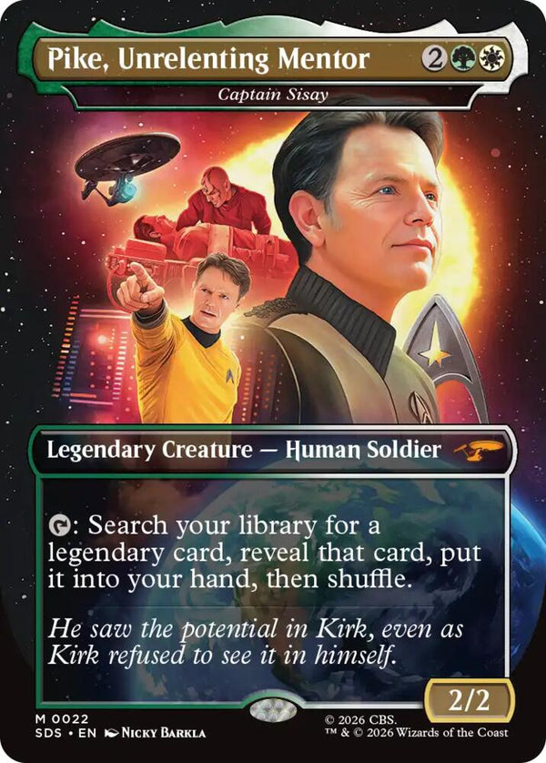 Pike, Unrelenting Mentor - Captain Sisay (Borderless) (22) [Star Trek: Stardates]