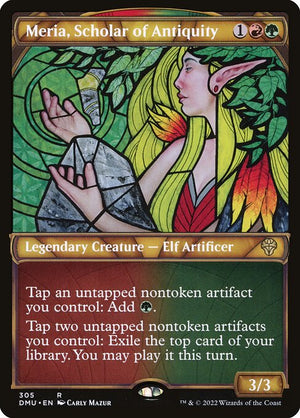 Meria, Scholar of Antiquity (305) [Dominaria United] [Showcase]