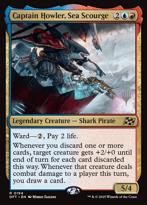 Captain Howler, Sea Scourge (194p) [Aetherdrift Promos]
