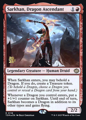 Sarkhan, Dragon Ascendant (118s) [Tarkir: Dragonstorm Promos]