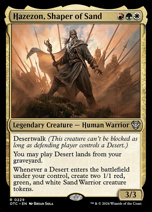 Hazezon, Shaper of Sand (229) [Outlaws of Thunder Junction Commander]