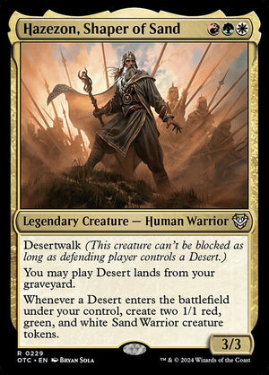 Hazezon, Shaper of Sand (229) [Outlaws of Thunder Junction Commander]