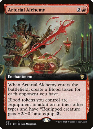 Arterial Alchemy (61) [Crimson Vow Commander] [Extended Art]