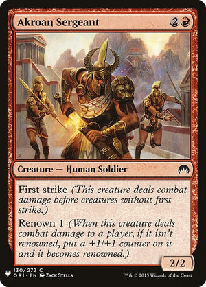 Akroan Sergeant (ORI-130) [The List]