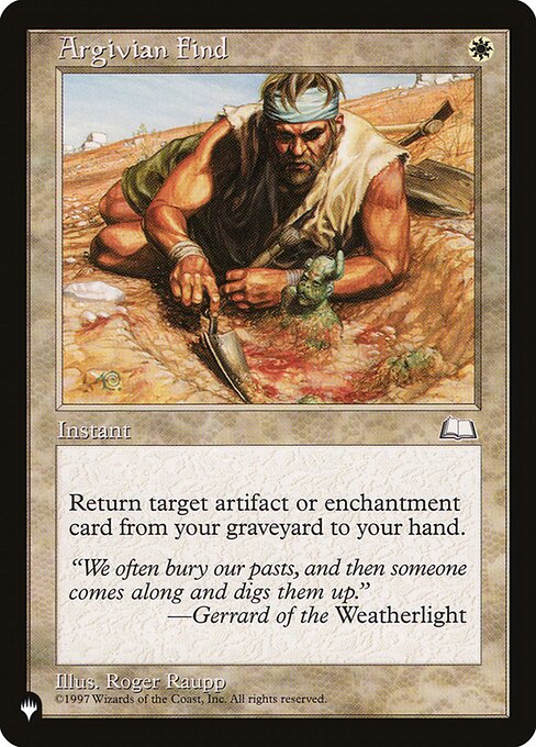 Argivian Find (WTH-6) [The List]
