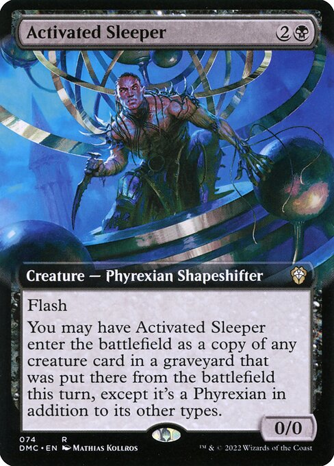 Activated Sleeper (74) [Dominaria United Commander] [Extended Art]