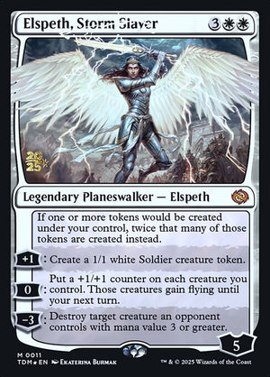 Elspeth, Storm Slayer (11s) [Tarkir: Dragonstorm Promos]