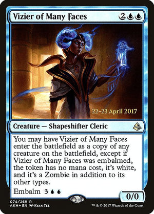 Vizier of Many Faces (74s) [Amonkhet Promos]