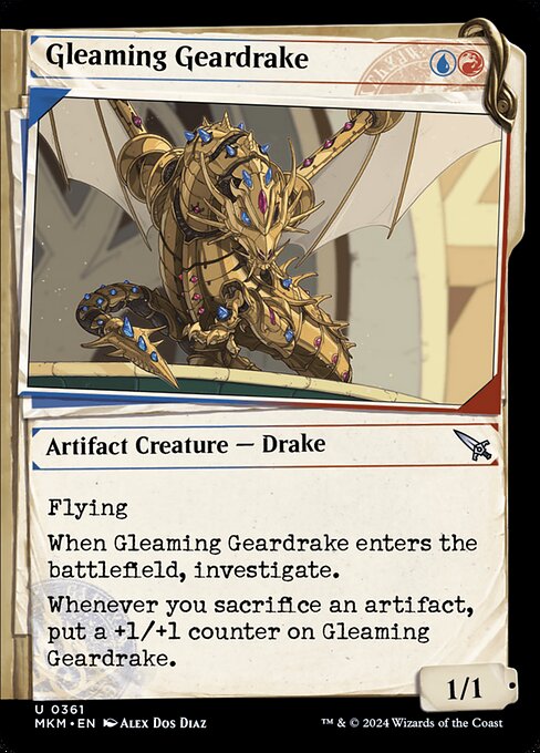 Gleaming Geardrake (361) [Murders at Karlov Manor] [Showcase]