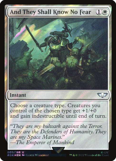 And They Shall Know No Fear (9★) [Warhammer 40,000 Commander]