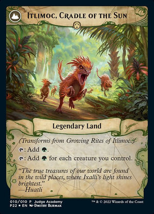 Growing Rites of Itlimoc // Itlimoc, Cradle of the Sun (10) [Judge Gift Cards 2022] Reverse