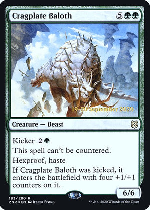 Cragplate Baloth (183s) [Zendikar Rising Promos]