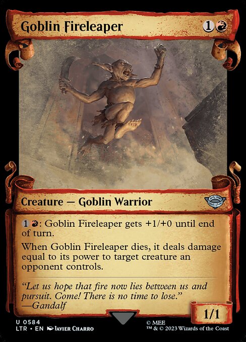 Goblin Fireleaper (584) [The Lord of the Rings: Tales of Middle-earth] [Showcase]