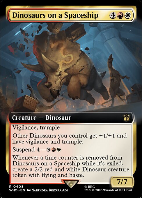 Dinosaurs on a Spaceship (408) [Doctor Who] [Extended Art]