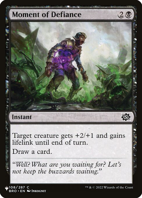 Moment of Defiance (BRO-108) [The List]