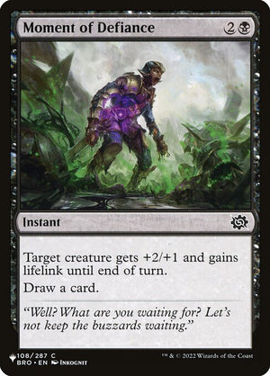 Moment of Defiance (BRO-108) [The List]