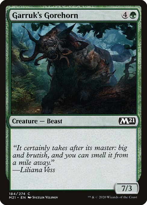 Garruk's Gorehorn (184) [Core Set 2021]