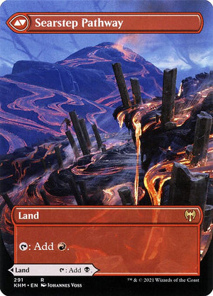 Blightstep Pathway // Searstep Pathway (291) [Kaldheim] [Borderless] Reverse