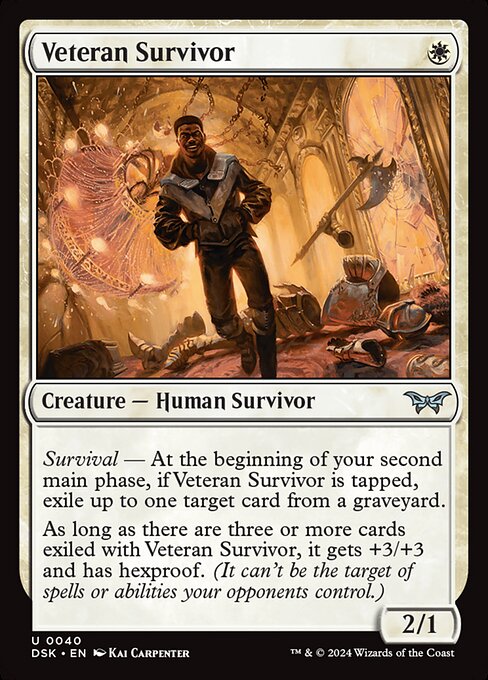 Veteran Survivor (40) [Duskmourn: House of Horror]