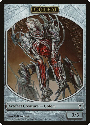 Golem Token (3) [New Phyrexia]